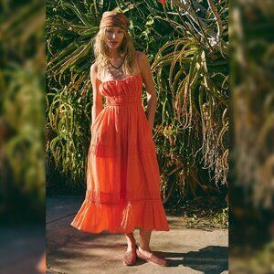 Free People Taking Sides Maxi Dress XS 2 Women's Casual Backless Long NWT 45087